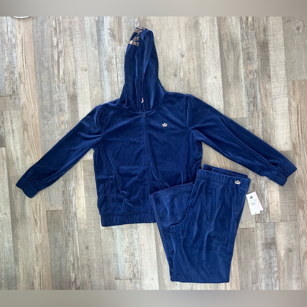 Juicy Couture Kids 2x Plus Sz Matching Set in Navy Blue (9)